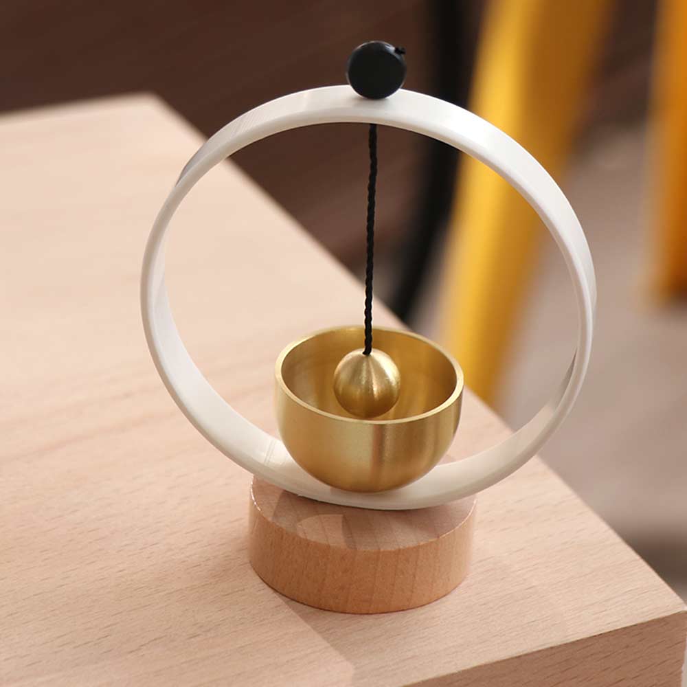 Circular Frame Singing Bowl Set Clear Tone Yoga Wind Chimes Desktop Meditation