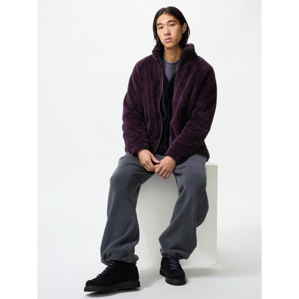 Uniqlo Fleece Wide Pants Long Length