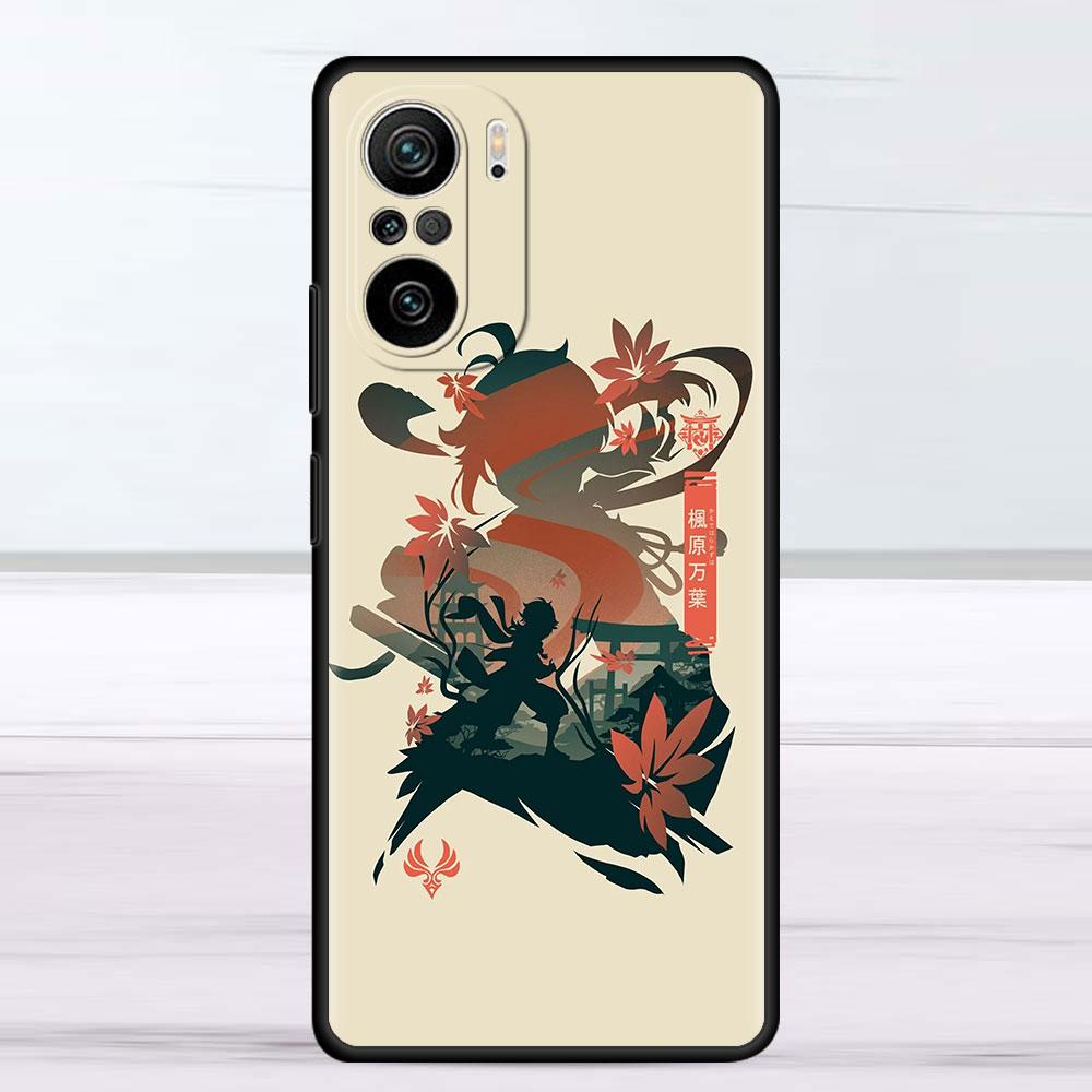 Roztomilé pouzdro Anime Genshin Impact pro Xiaomi Redmi Note 11 10 9S 9 K40 Pro 7 8 9A 9C 8T 9T 10C 10Pro silikonové pouzdro na telefon