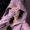 Lulu Scuba Dames Slim Fit Hoodie met Rits - Origineel Geborduurd Label, Casual Sport Yoga Top met Fluweel.