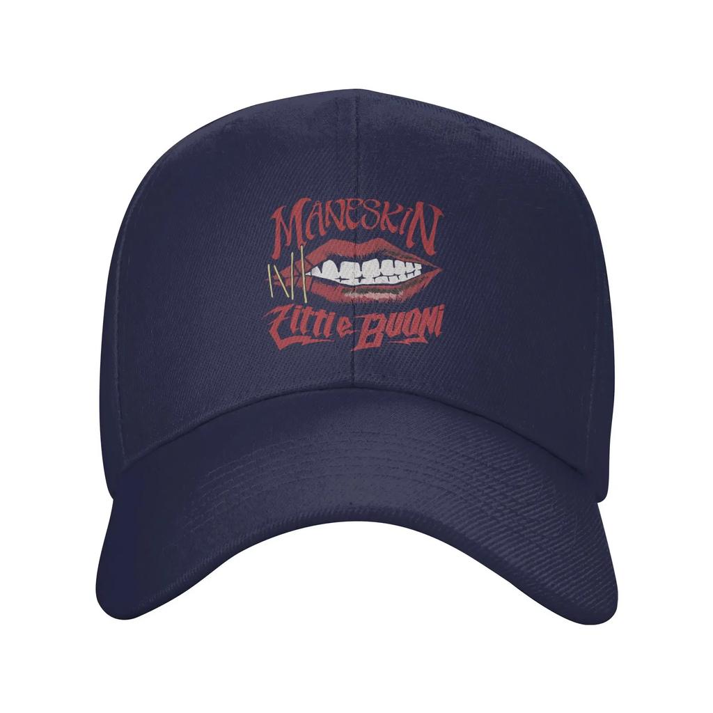 Custom Classic Unisex Maneskin Italy Band Rock Music Baseball Cap Adult  Adjustable Dad Hat Women Men Sports