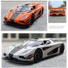 1/24 Scale Koenigsegg One Collectible Ornament with Sound, Light, and Feedback Function , Alloy Sports Car Toy Gift for Boys
