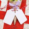 100PCS Blank Wave Kraft Paper Hanging Tag Cartoon Baking Label Holiday Party Invitation Cake Clothing Gifts Shop Paper Blank TMZ