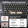 GAMAKAY X NaughShark NS68 Wireless Keyboard - Rapid Trigger (0.01mm)  8000Hz  Outemu Peach Crystal Magnetic Hot Swap 2.4GHzBluetoothUSB-C 65% Compact