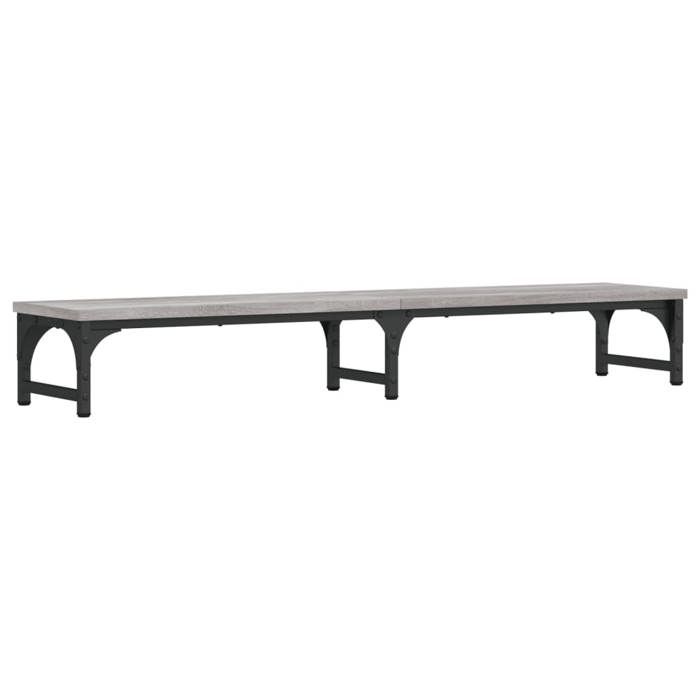 VidaXL Monitor Stand, Screen Riser with Adjustable Feet, Computer Stand with Office Interior Storage, 834013