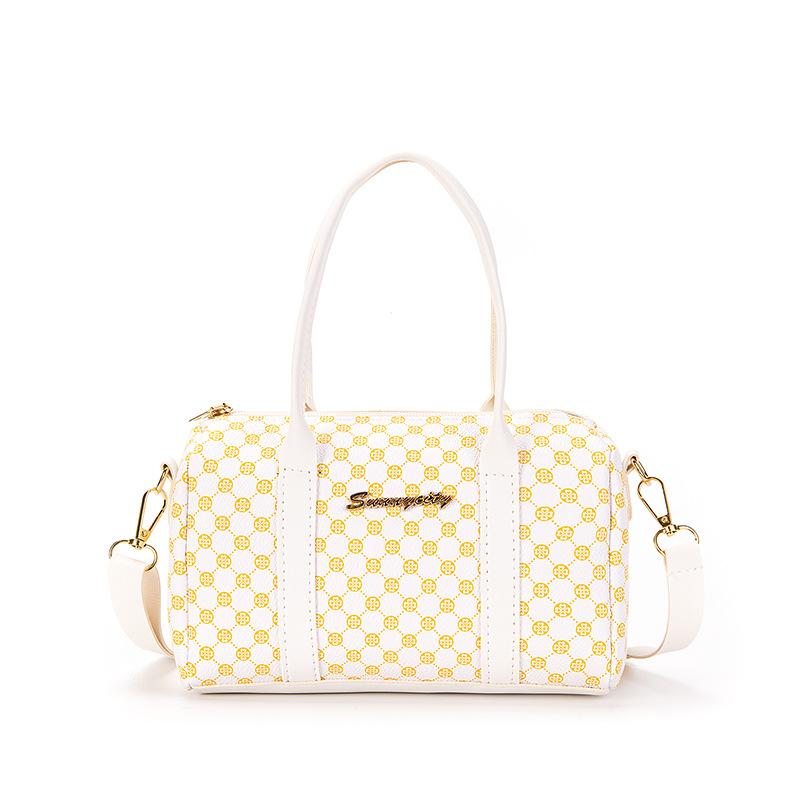 Women's Bag Autumn New Fashion Simple Handbag Letter Decoration Polka Dot Shoulder Bag One Piece