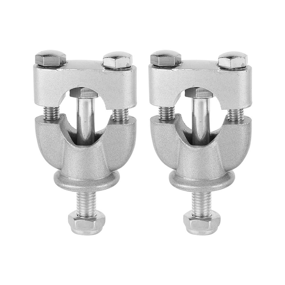Steering Wheel Post 22.2, Qiilu Motorcycle Steering Wheel Bar Clamps, 1 Pair 7/8' 22mm