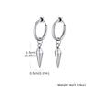 Classic Stainless Steel Rivet Clip Earring for Men Women,Anti Allergy Non-pierced Huggies Earrings,Rock Punk Jewelry Gift