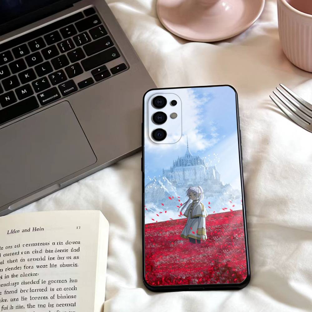 F-Frieren B-Beyond Journey's End Phone Case For Samsung S25,24,23,22,30,21,10,9,Ultra,Plus,Lite,FE,4,5 G Soft Black Case