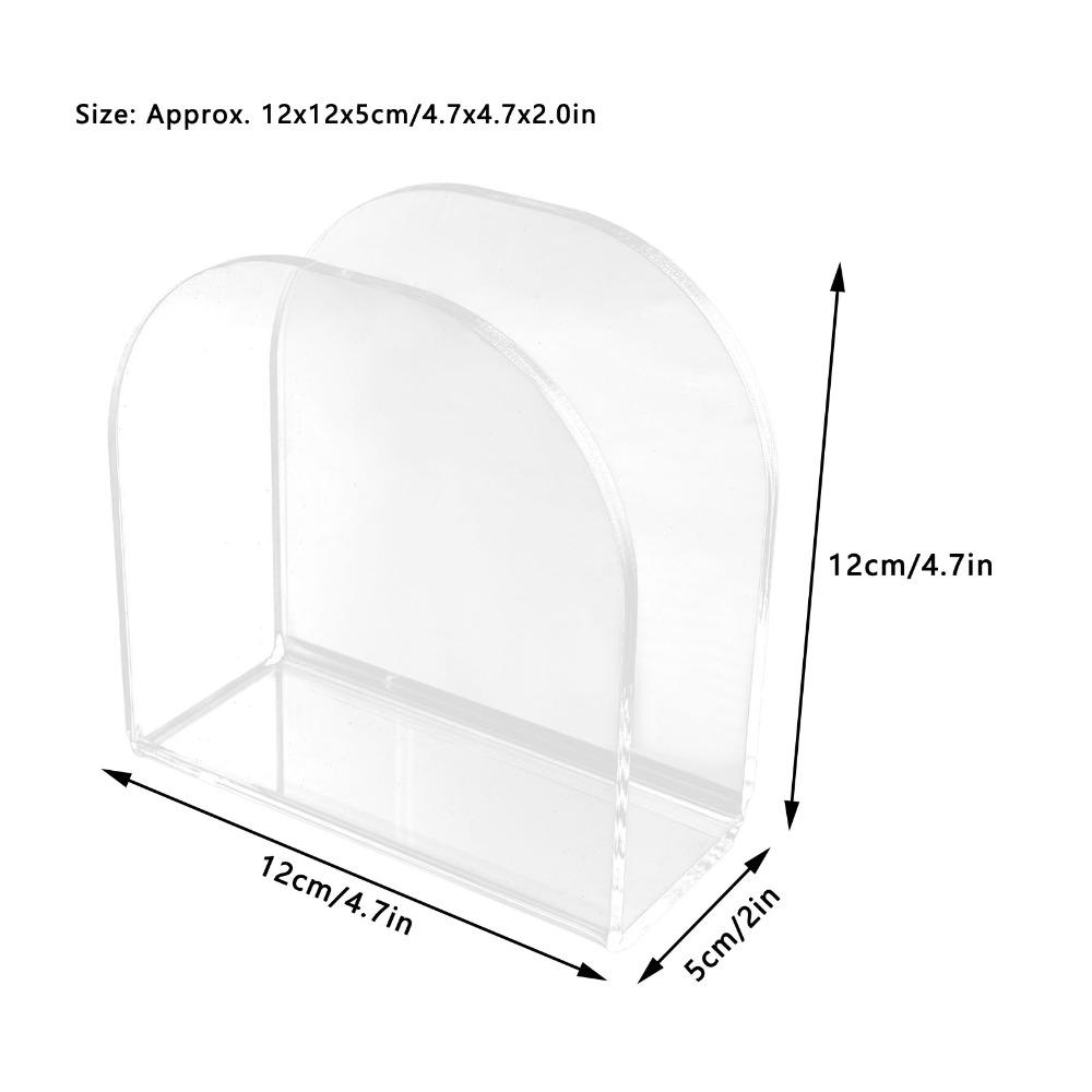Modern Look Acrylic Napkin Holder U-shape Transparent Napkin Rack Premium Creative Storage Stand Restaurant Use