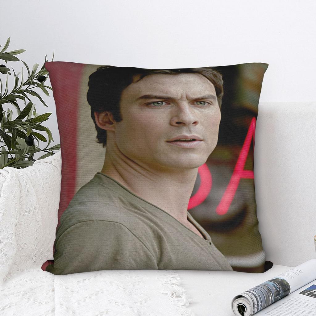 Vampire Diaries Damon Klaus Pillow Case Cute Funny Pillow Cover Soft Pillowcases For Office Car Home Decor