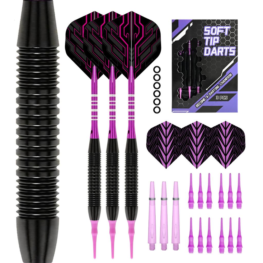 Soft Tip Darts Set Aluminum Shaft Professional Darts Plastic Tip Sets 2BA Replacement Tips