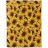 Creative Sunflower Theme digital-printed polyester Bedroom velvet flannel cover blanket Fleece soft sofa cover blankets for beds
