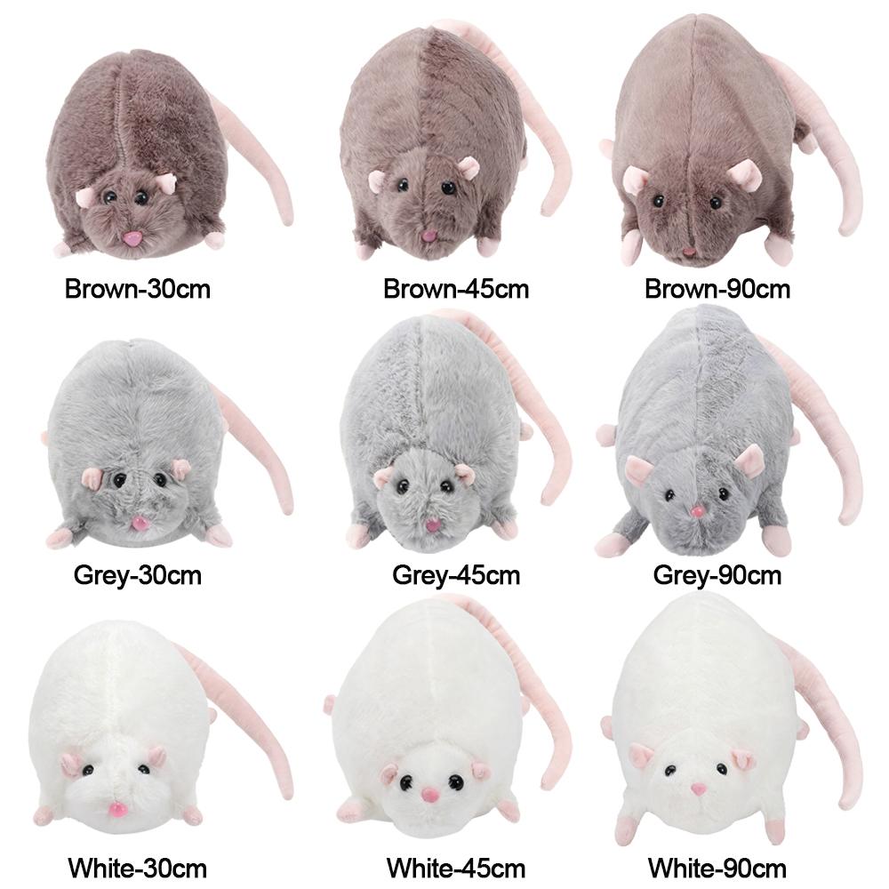 Cartoon Flower Branch Rat Doll 30/45/90cm Animal Figure Creative Mouse Doll  Kids Gift Birthday
