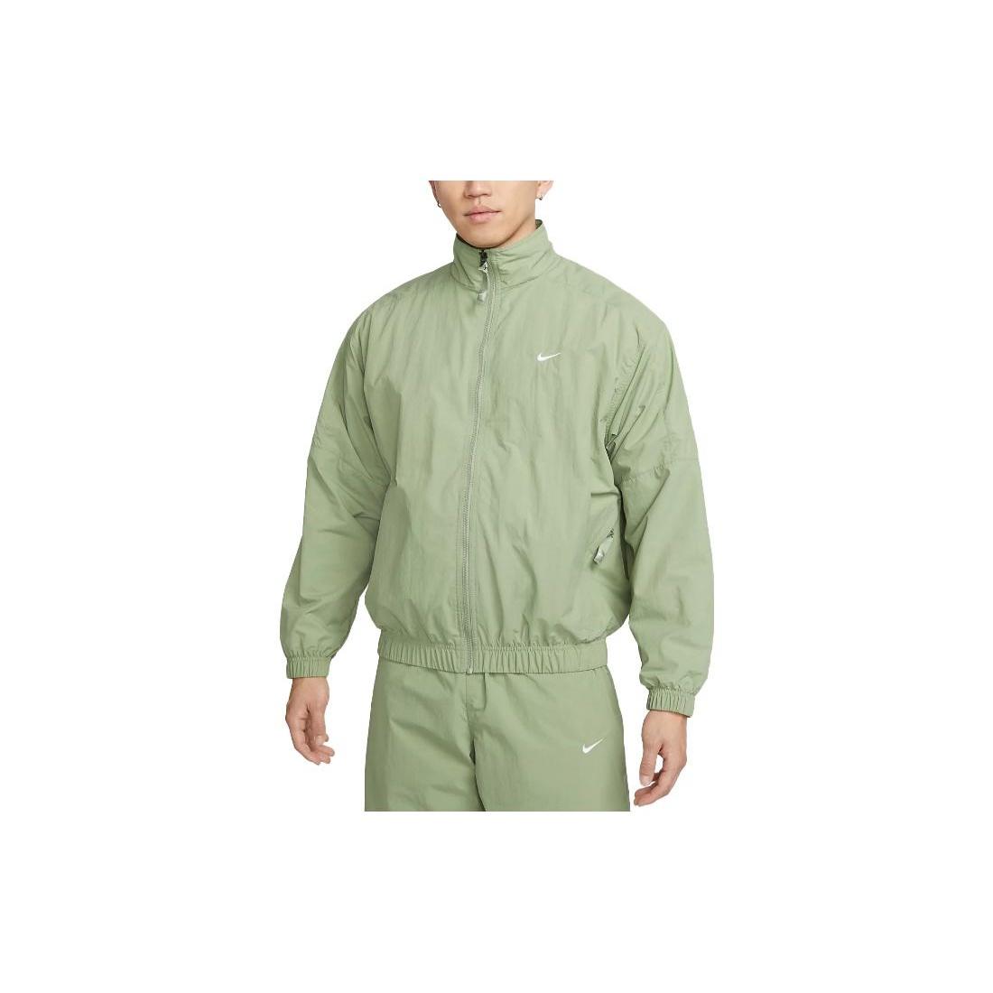 Nike NRG Solo Swoosh Woven Track Jacket  Oil Green  Men s DQ5201-386 XXL