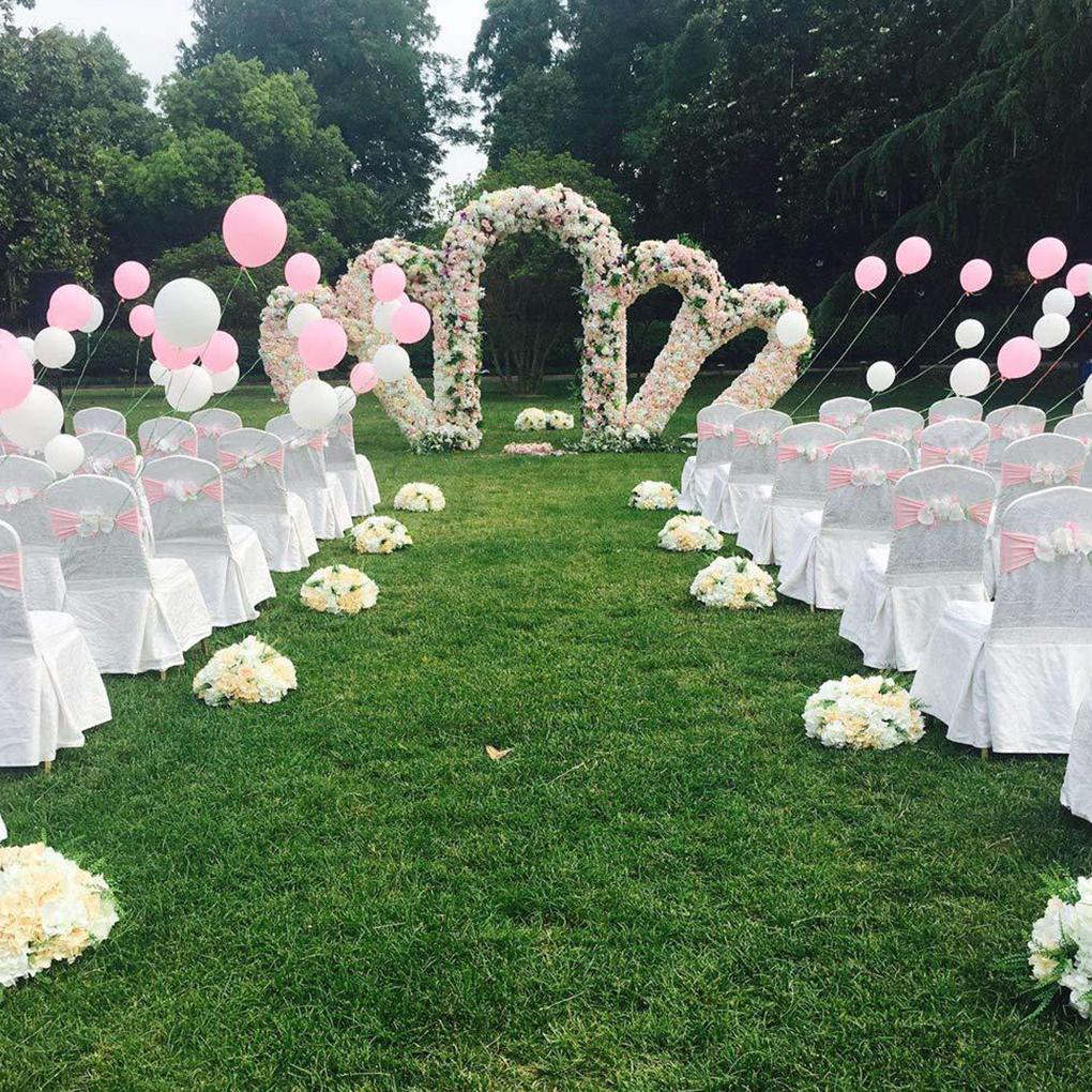 50pieces Premium Easy To Install And Replace Chair Cover Band With Buckle Slider Sashes Bow