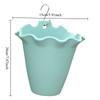 1pc Plastic Flowerpot Wall Mounted Flowerpot Balcony Railing Creative Hanging Basin Indoor Outdoor Flower Pot Plant Accessories