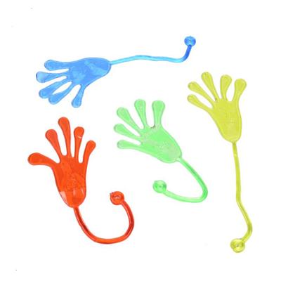4Pcs Elastic Sticky Squeeze Slap Hands Palm Toy Children Kid Party Gift Pin
