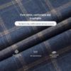 Men's Long-Sleeve Plaid Shirt: Comfortable, Breathable Cotton for Spring and Autumn Casual Wear