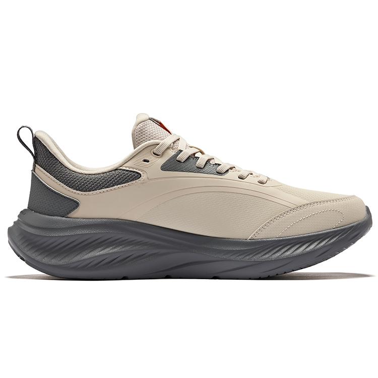 Erke Yunyi 2 Personality Simple Retro Shock Absorption Rebound Low-Top Casual Running Shoes Men Sneaker Lava-Grey Steel-Grey 51125403222-803