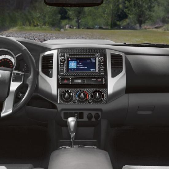 6Pcs Carbon Fiber Interior Central Console Cover Trim For Toyota Tacoma 2013-14