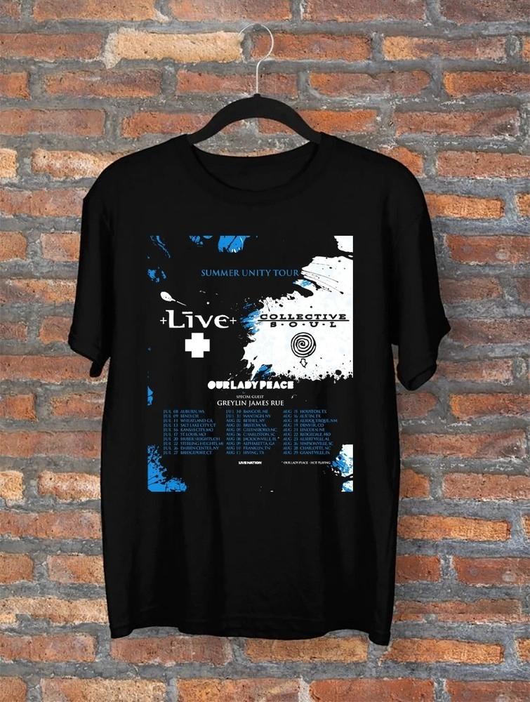 Collective soul 2025 Jul tour 2025 Black  All Size S-5XL Unisex T-Shirt S