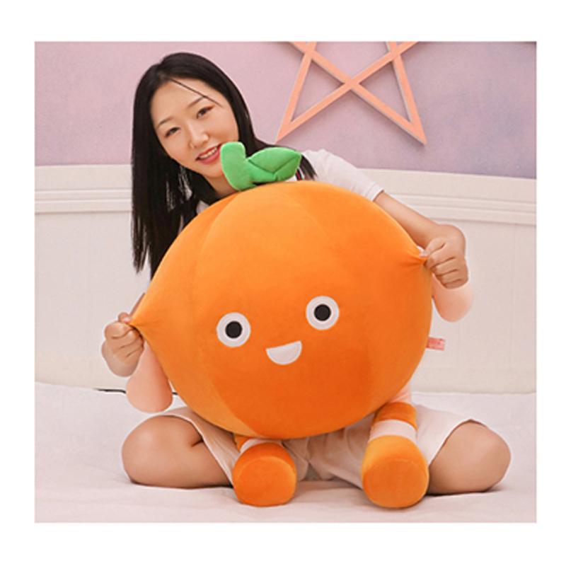 Orange Doll Plush Toy Happy Fruit Plush Pillow Soft Stuffed Food Plushie Kids Gift