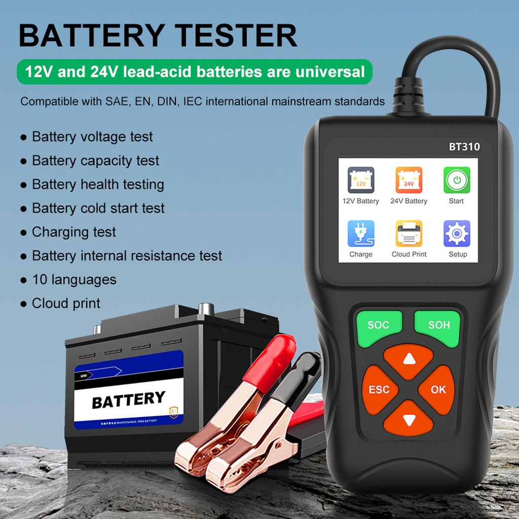Multipurpose Car Battery Tester For Reliable Voltage And Current Measurement Car Battery Analyzers