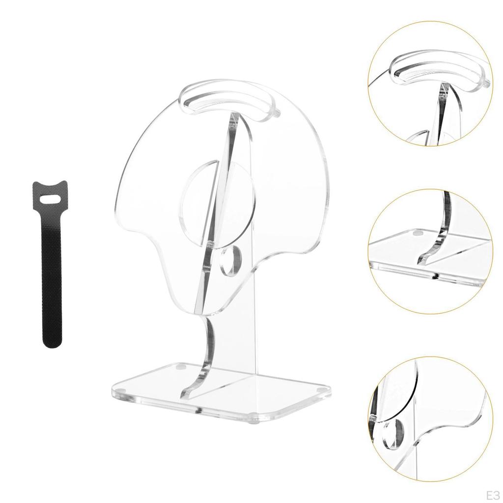 Desktop Headphone Stand Acrylic AntiSlip Premium, Durability, Practical, Professional Easy to