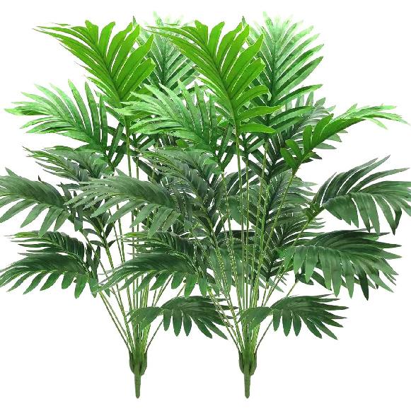 Beebel 30" Artificial Palm Plants Leaves Tropical Greenery Bush Imitation Faux Fake Palm Tree Leaf for Home Kitchen Party Flowers Arrangement Wedding