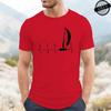 Sailing Heartbeat Graphic T Shirts For Unisex Unisex Short Sleeve Clothing Summer Fashion Tshirts Sailing Ekg Unisexs Tee Clothing