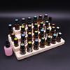 Natural Wood Essential Oil Display Stands Holder Rack Storage Organizer For 30 Slots 5-15ml Bottles Perfume Storage Tray
