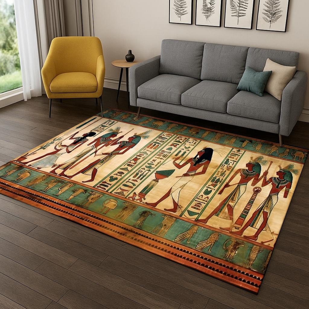 

Tappeto con segno del faraone mitologico egiziano antico per la decorazione del zerbino del divano del soggiorno della camera da letto di casa 40x60cm