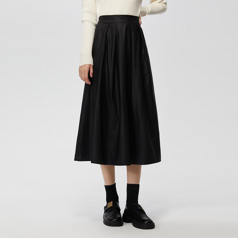 TATU Women's Elegant A-Line Midi Skirt