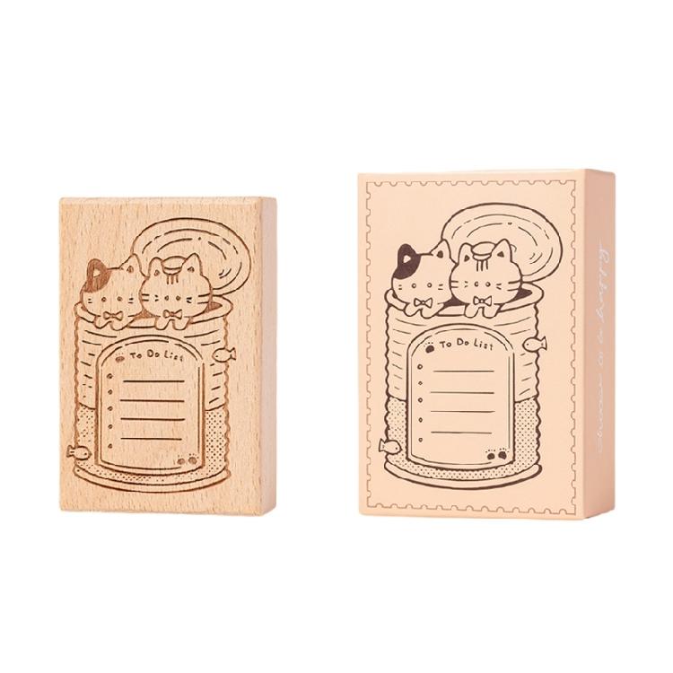 

Animal Kitten Themed Wood Stamp Wood Craft Stamp for Card Making Scrapbooking Photo Album Journaling Craft Project