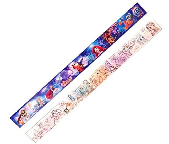 Disney Masking Tape Set of 15th Anniversary Tokyo Disney Resort Sorcerer Mickey Mouse Line Art 2, Exclusive,