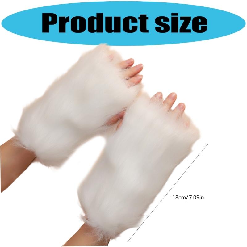 Faux Furs Arm Sleeves Soft Warm Winter Accessory Easyly Wash Soft Thermals Sleeve Covers For Outdoor Activity