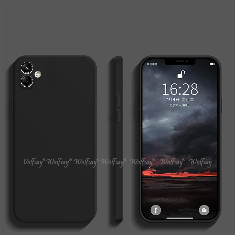 For Samsung Galaxy A04 Case Liquid Silicone Plain Rubber Protector Case Samsung A04 A04S A14 A54 A24 A34 A04E A03 A03S A22 Cover