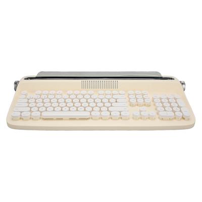Drahtlose Schreibmaschine Tastatur Retro 104 Tasten 5.0 Integrierter Ständer Tablet Tastatur für Smartphone Laptop