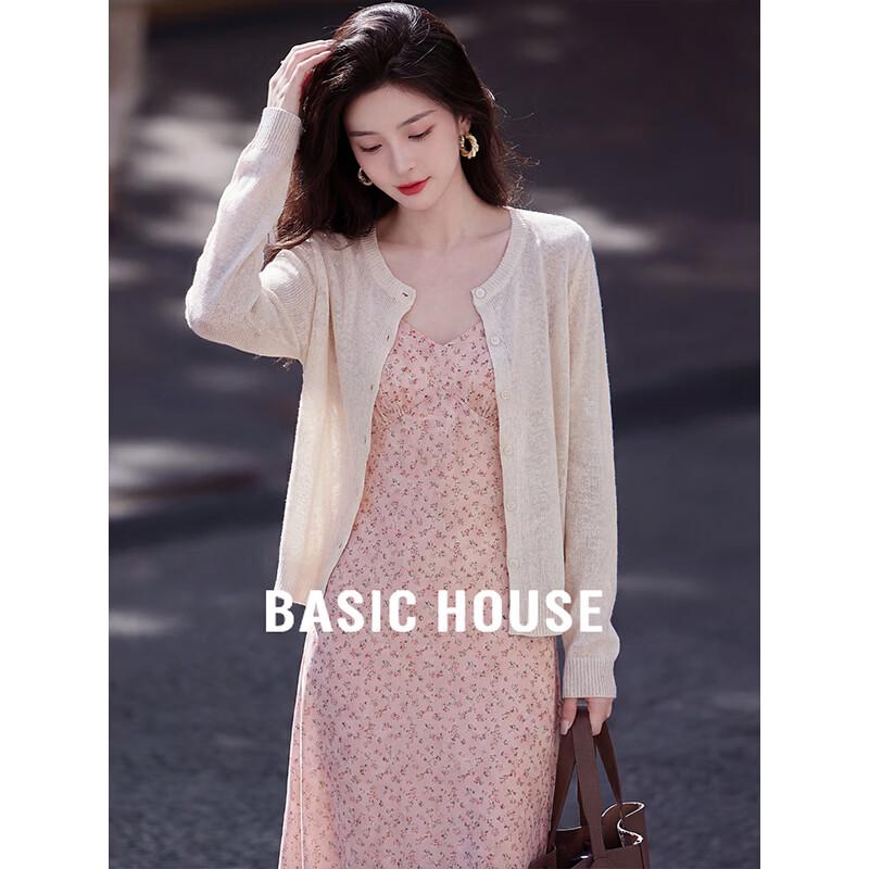

Базовый женский кардиган Basic House в французском стиле, тонкий трикотаж XL