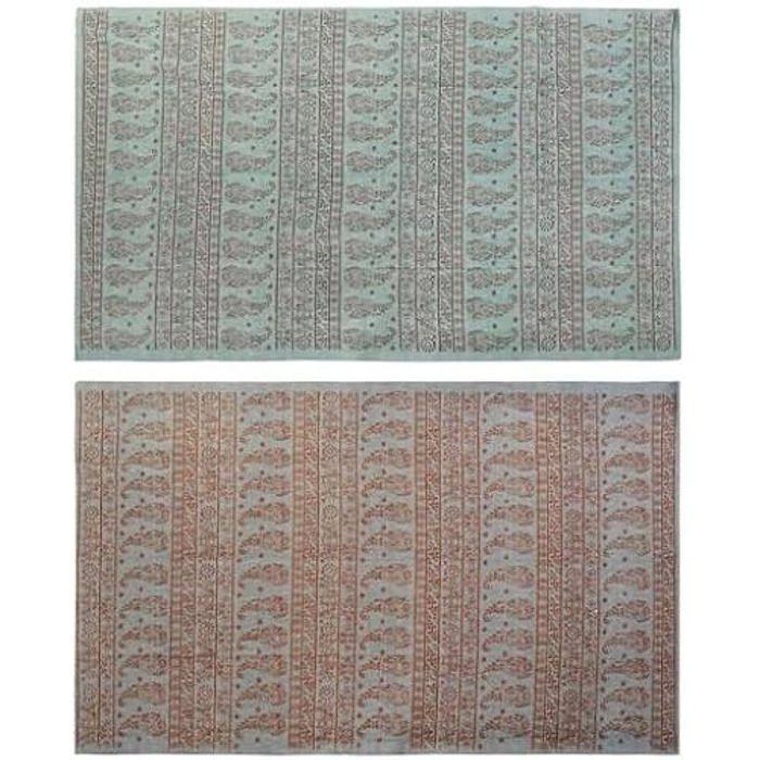 Tapis - DKD Home Decor - Standard - Bleu et Vert - 160 x 230 cm - Moderne