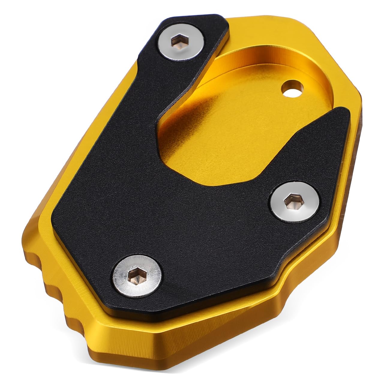 

POPETPOP Side Stand Pad Side Stand Holder For Z900RS Z1000 Z1000R Universal Anti-Slip Aluminum 8.30X5.90X1.20CM