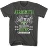 Aerosmith T-Shirt Men039;s 19761977 Rocks World Tour Heavy Metal Music SM2XL Unisex T-Shirt Graphic Tee