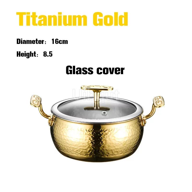 Commercial Inflatable Hotpot Special Pot for Induction Cooker Olla Thickened 304 Stainless Steel Single Person Small Hot Pot