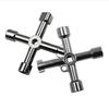 Electric Cabinet Car Elevator Cross Key Wrench Water Meter Valve Key Internal Triangle Wrench Multi-purpose Tool Portable