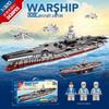 Military Mecha Aircraft Carrier & Space Rocket Building Blocks for Kids - Educational Assembly Toy