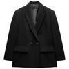 Zaprha 2025 Autumn New Elegant Lapel Long sleeve with Shoulder Pad Profile Double Placket Blazers 2753122