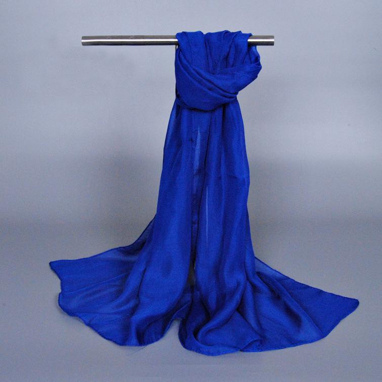 China Red Solid Color Chiffon Small Silk Scarf Women's Small Gifts, Thin Big Red Children's Day Gifts