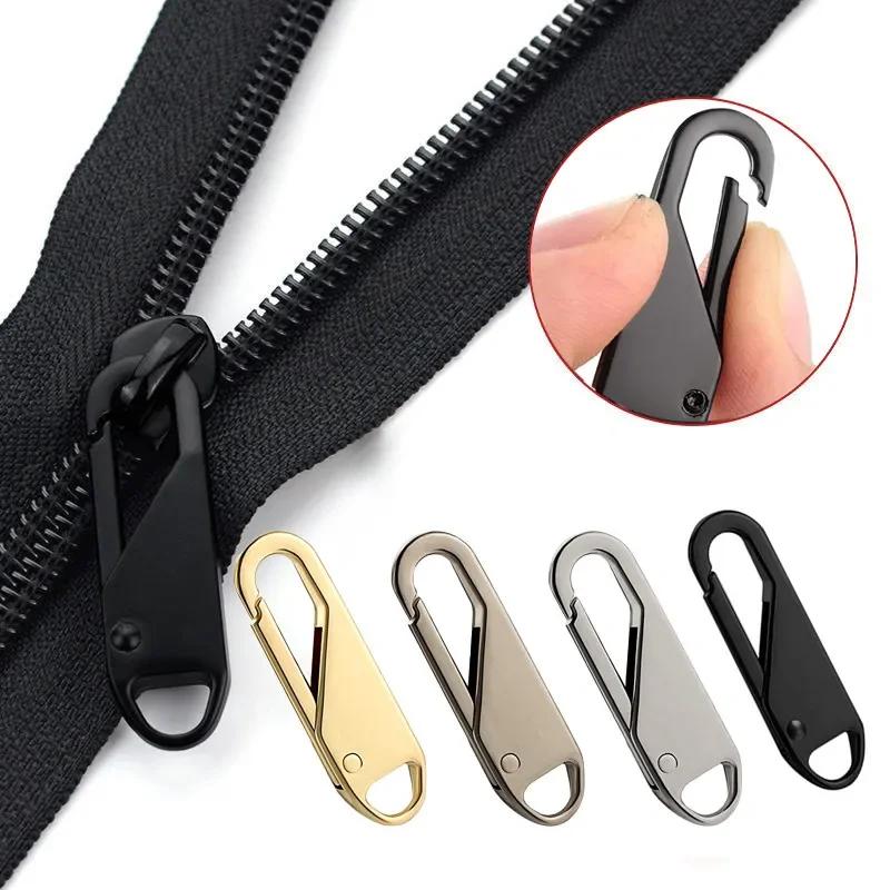 5PCS Sewing Universal Zipper Puller Detachable Metal Zipper Heads Repair Kits DIY Craft Sliders Clothes Accessories Confection
