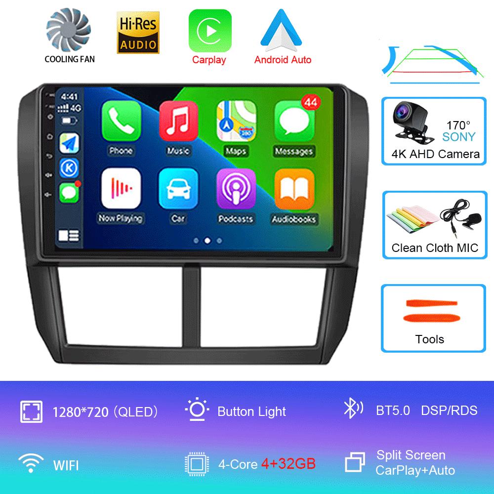 Android 14 Car Radio For Subaru Forester 3 SH 2007-2013 For Impreza GH GE 2 Din Multimedia Player 2 Din Carplay Head Unit